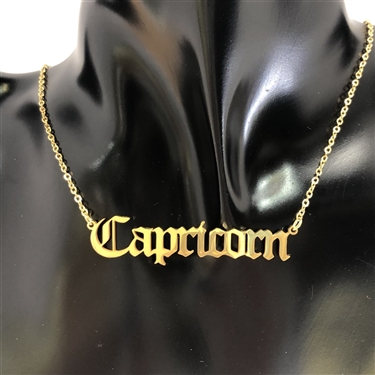 GOLD ZODIAC SIGN NECKLACE