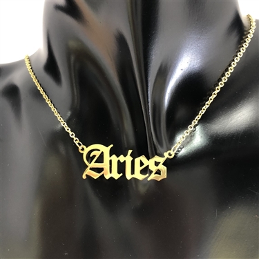 GOLD ZODIAC SIGN NECKLACE