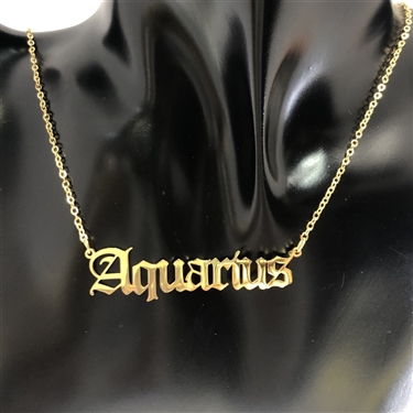 GOLD ZODIAC SIGN NECKLACE