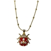 GOLD LADY BUG NECKLACE