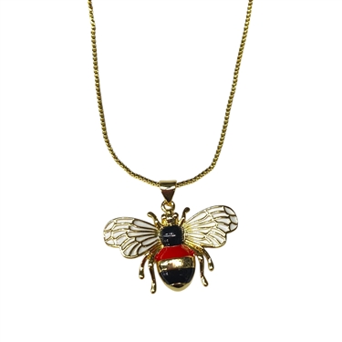 GOLD BUMBLE BEE NECKLACE