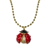 GOLD LADY BUG NECKLACE