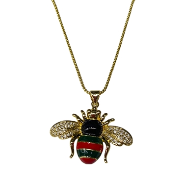 GOLD BUMBLE BEE NECKLACE