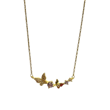 GOLD BUTTERFLY NECKLACE