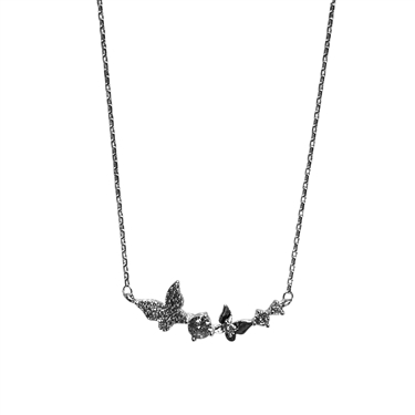 SILVER BUTTERFLY NECKLACE