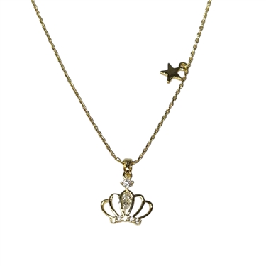 GOLD TIARA NECKLACE