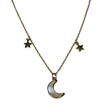 GOLD HALF MOON NECKLACE