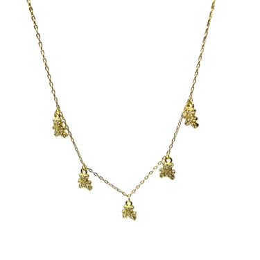 GOLD TEDDY BEAR NECKLACE