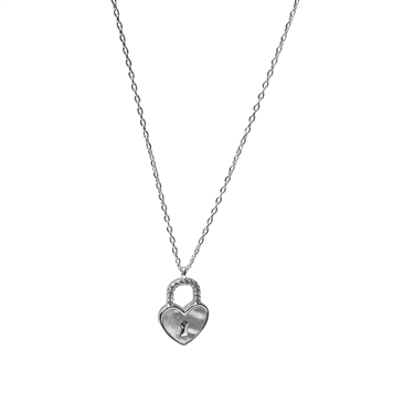 SILVER HEART NECKLACE