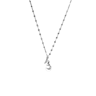 SILVER FRESH WATER PEARL NECKLACE