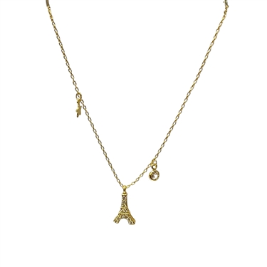 GOLD EIFFEL TOWER NECKLACE