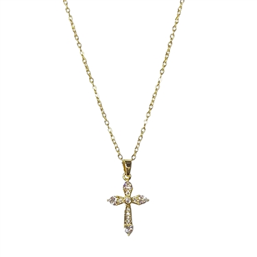 GOLD CROSS NECKLACE