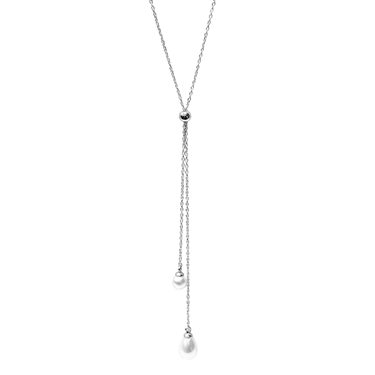 SILVER FRESH WATER PEARL NECKLACE