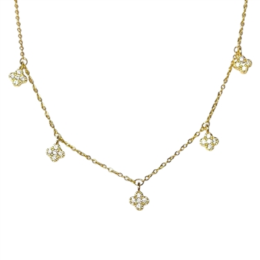 GOLD FLOWER NECKLACE