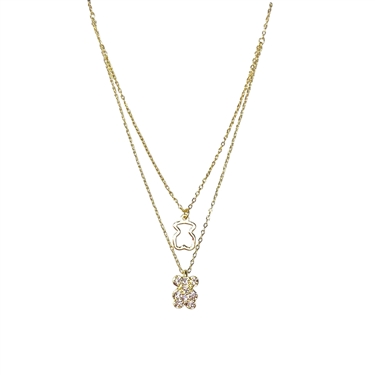 GOLD BEAR NECKLACE