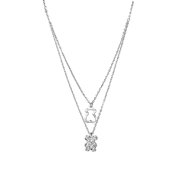 SILVER BEAR NECKLACE