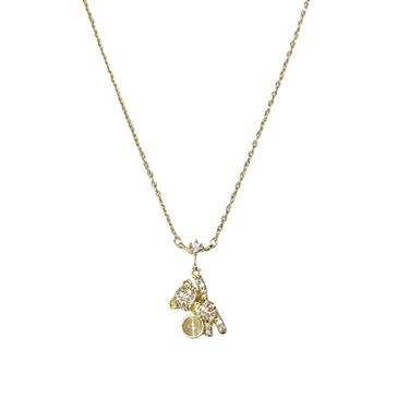 GOLD TEDDY BEAR NECKLACE