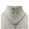 SILVER FLOWER NECKLACE