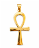 Gold Key of Life Stainless Steel Pendant