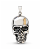 Polished Stainless Steel Skull Pendant