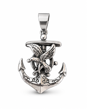Nautical Eagle Anchor Pendant