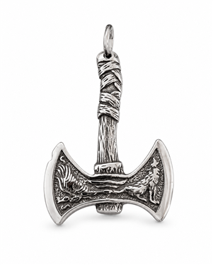 Vintage Battle Axe Pendant