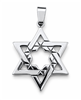 Geometric Star of David Pendant