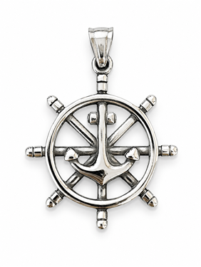 Marine Helm Anchor Pendant