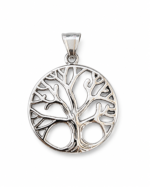 Hollow Tree of Life Stainless Steel Pendant