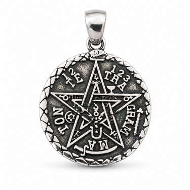 Vintage Pentagram Round Earrings