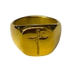 GOLD CROSS RING