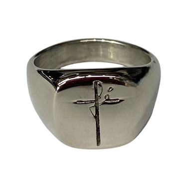 SILVER CROSS MEN RING