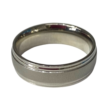 SILVER SOLID MEN RING