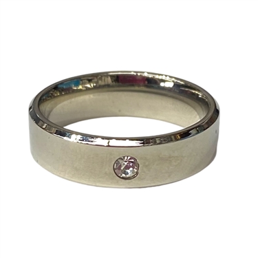 SILVER SOLID MEN RING