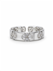 Clover Crystal Open Ring
