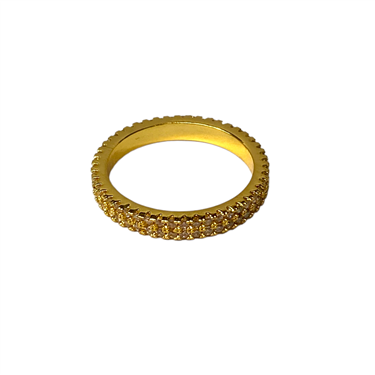 GOLD RHINESTONE RING