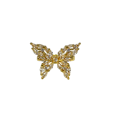 GOLD BUTTERFLY RING