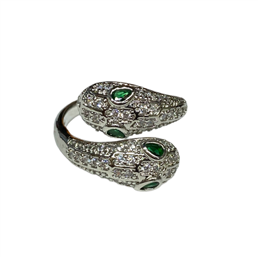 SILVER SNAKE RING