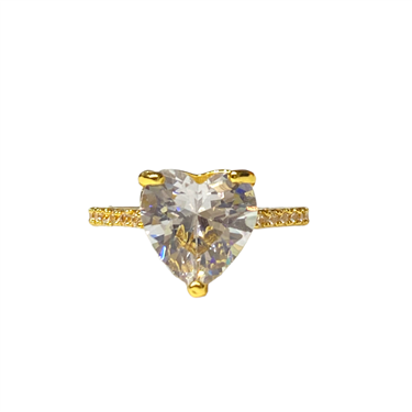 GOLD HEART RING
