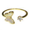 GOLD BUTTERFLY RING
