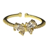 GOLD BUTTERFLY RING