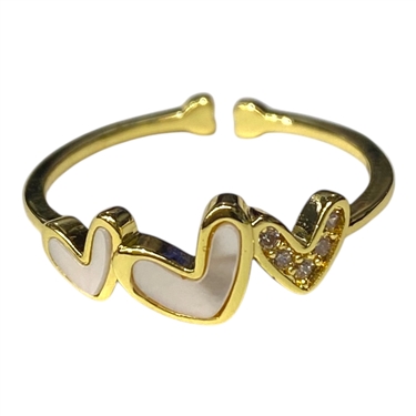 GOLD BUTTERFLY RING
