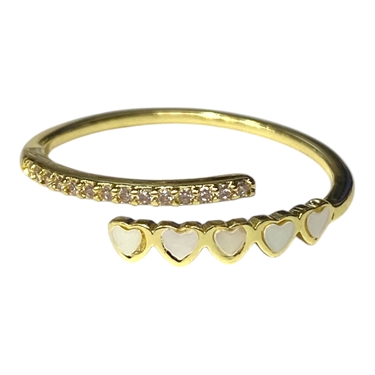 GOLD HEART RING