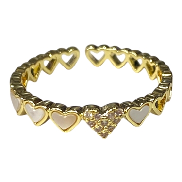 GOLD HEART RING
