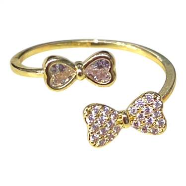GOLD BOW RING