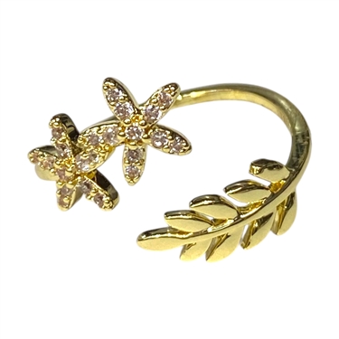 GOLD FLOWER RING