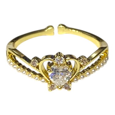 GOLD HEART RING