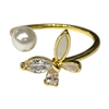 GOLD BUTTERFLY RING