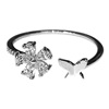 SILVER FLOWER RING