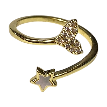 GOLD STAR RING